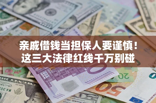 济南亲戚借钱当担保人要谨慎！这三大法律红线千万别碰