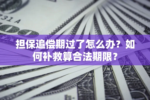 济南担保追偿期过了怎么办？如何补救算合法期限？
