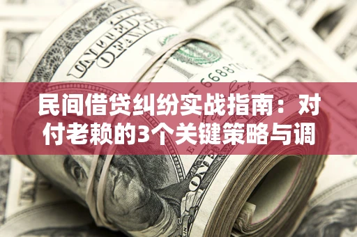 济南民间借贷纠纷实战指南：对付老赖的3个关键策略与调解盲区解析