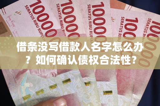 济南借条没写借款人名字怎么办？如何确认债权合法性？