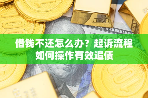 济南借钱不还怎么办？起诉流程如何操作有效追债