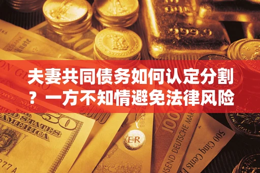 济南夫妻共同债务如何认定分割？一方不知情避免法律风险必看！